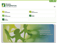 Tablet Screenshot of envirocompetences.org